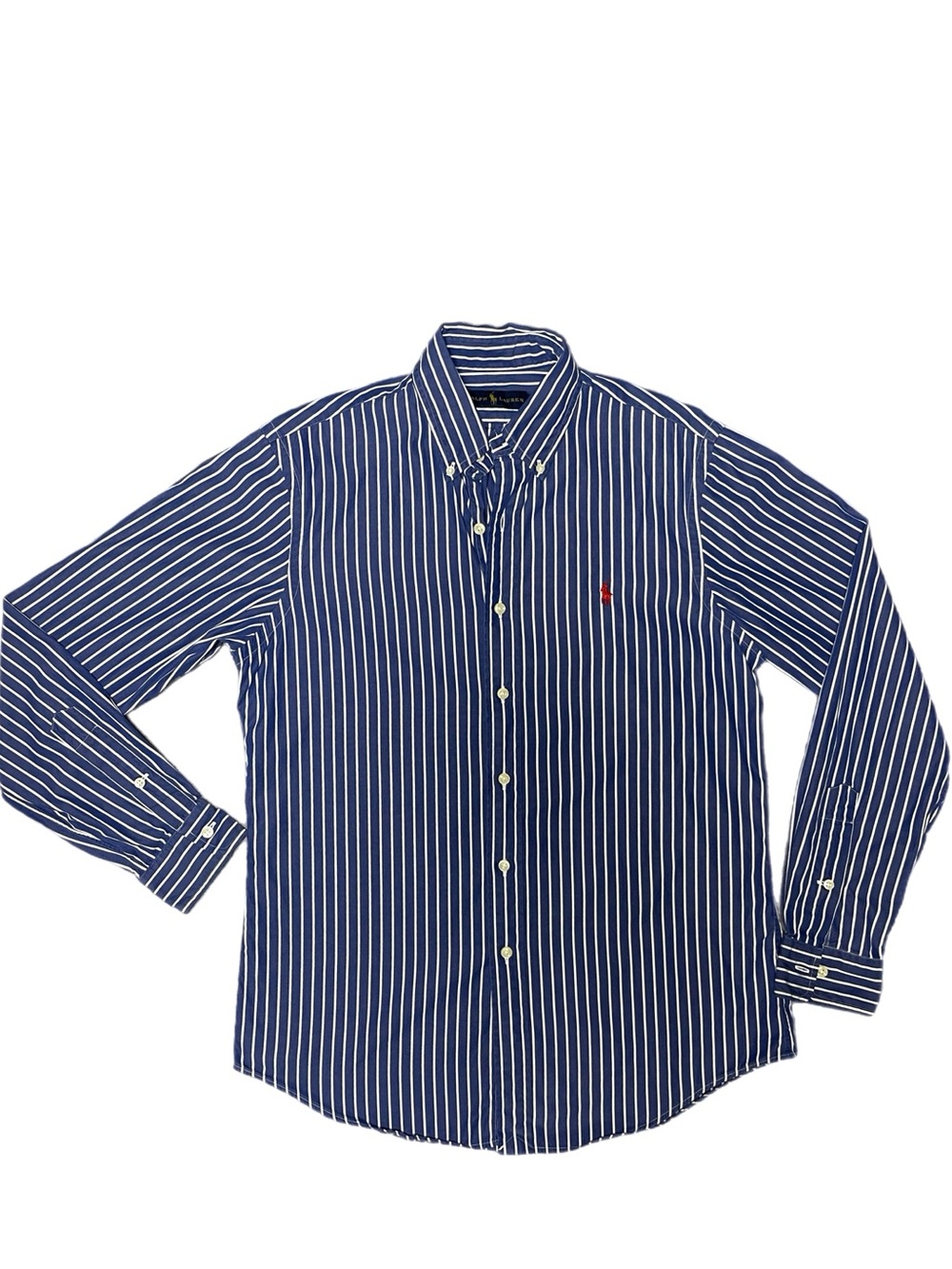 Men’s Polo Ralph Lauren Vertical Striped Button-Down Shirt - 100% Cotton